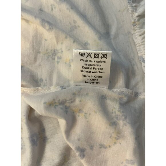 NWT Rubehoow Women's Nightgown Victorian Long Sleeve Pockets Purple White Size S - Picture 7 of 7